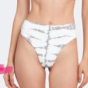 L*space Tie Dye Bikini Bottom Gray/White